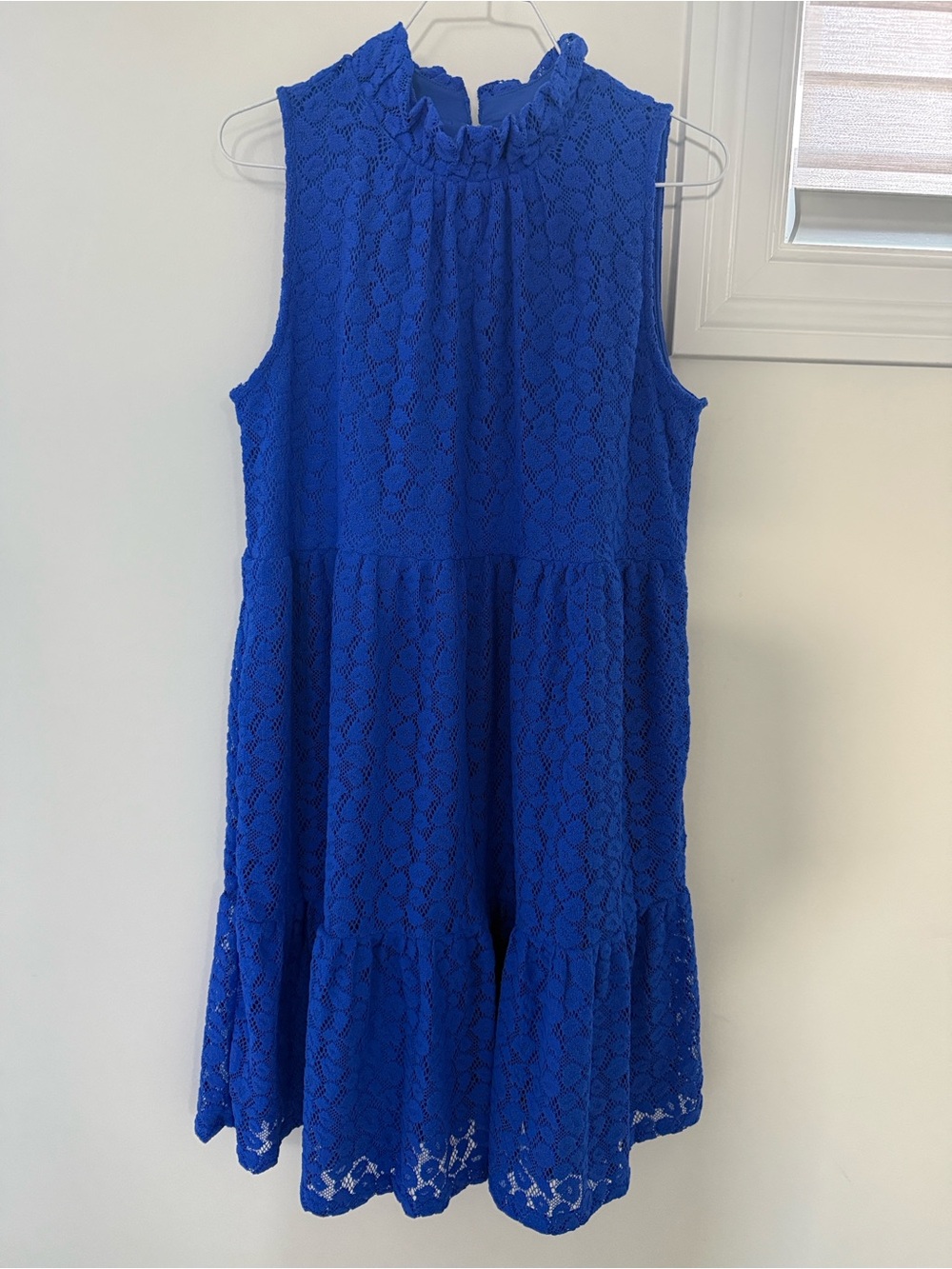 Lilly Pulitzer Royal Blue Lace Tiered Sleeveless Dress